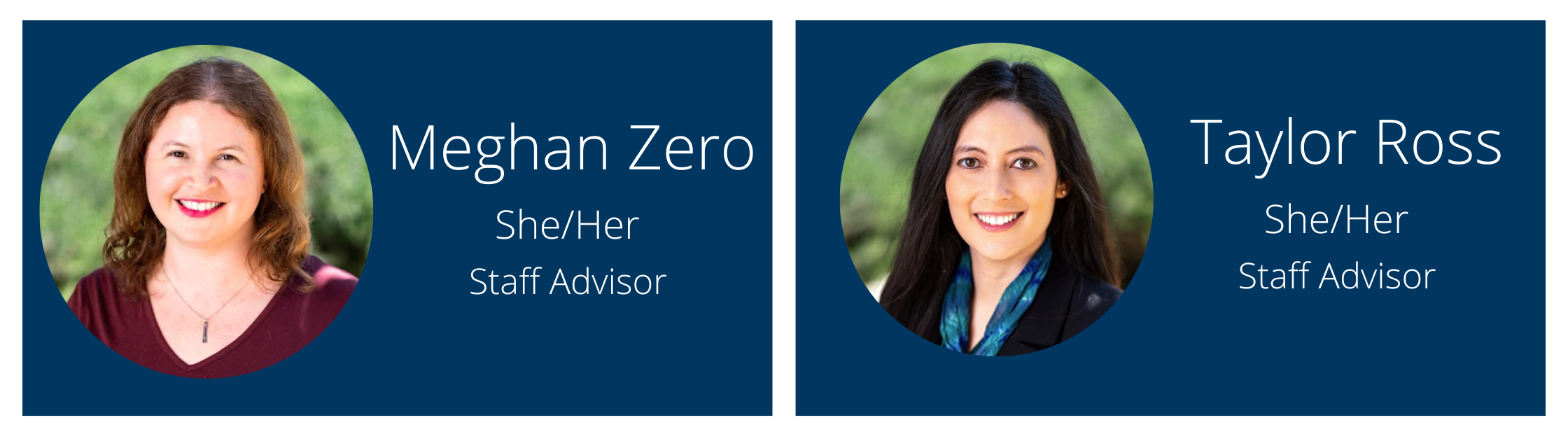 Photos of Global Studies staff advisors