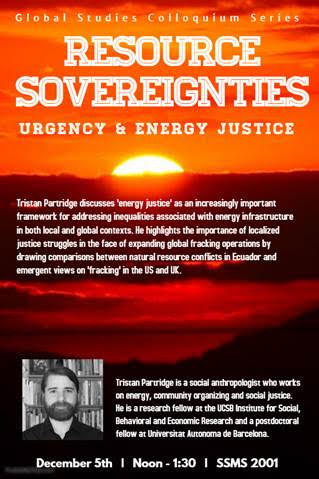 GS Colloquium Series: "Resource Sovereignties and Energy Justice" Event Image